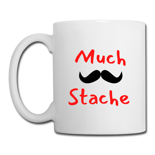 MuchStache Mug - white