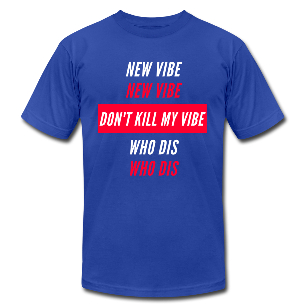 New Vibe Unisex Jersey T-Shirt by Bella + Canvas - royal blue