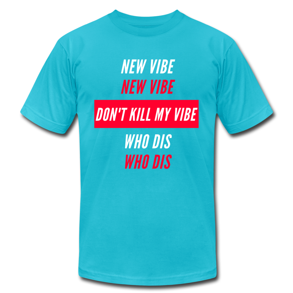 New Vibe Unisex Jersey T-Shirt by Bella + Canvas - turquoise