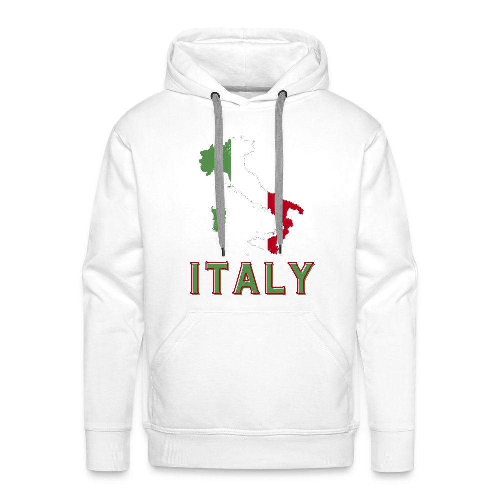 Italy Men’s Premium Hoodie - white