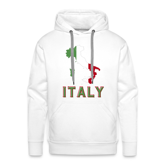 Italy Men’s Premium Hoodie - white