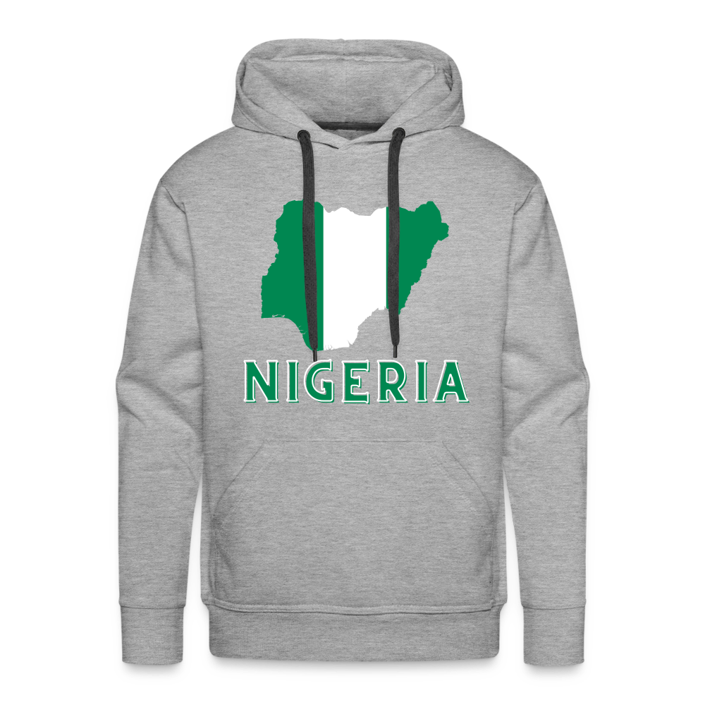 Nigeria Men’s Premium Hoodie - heather grey