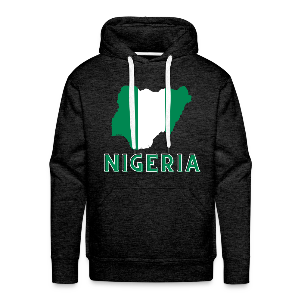 Nigeria Men’s Premium Hoodie - charcoal grey