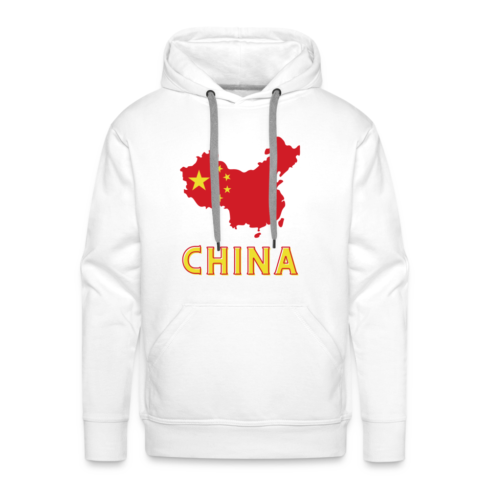 China Men’s Premium Hoodie - white