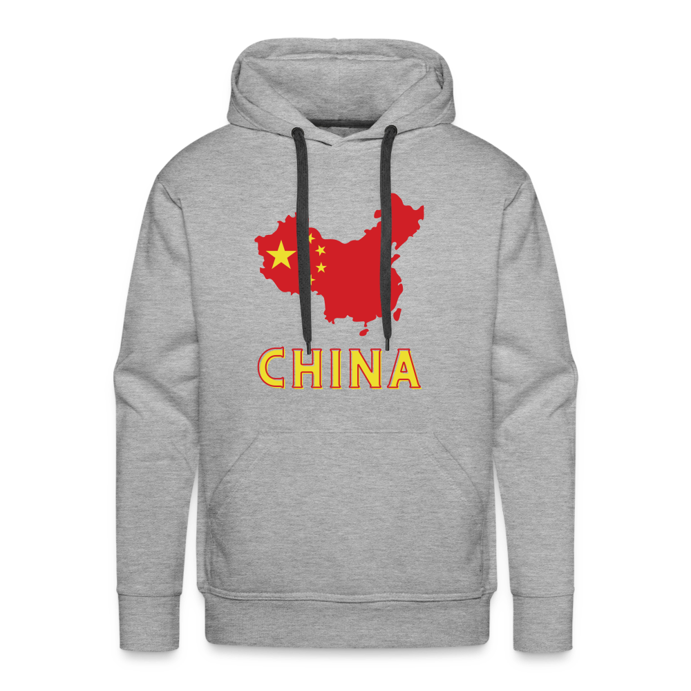 China Men’s Premium Hoodie - heather grey