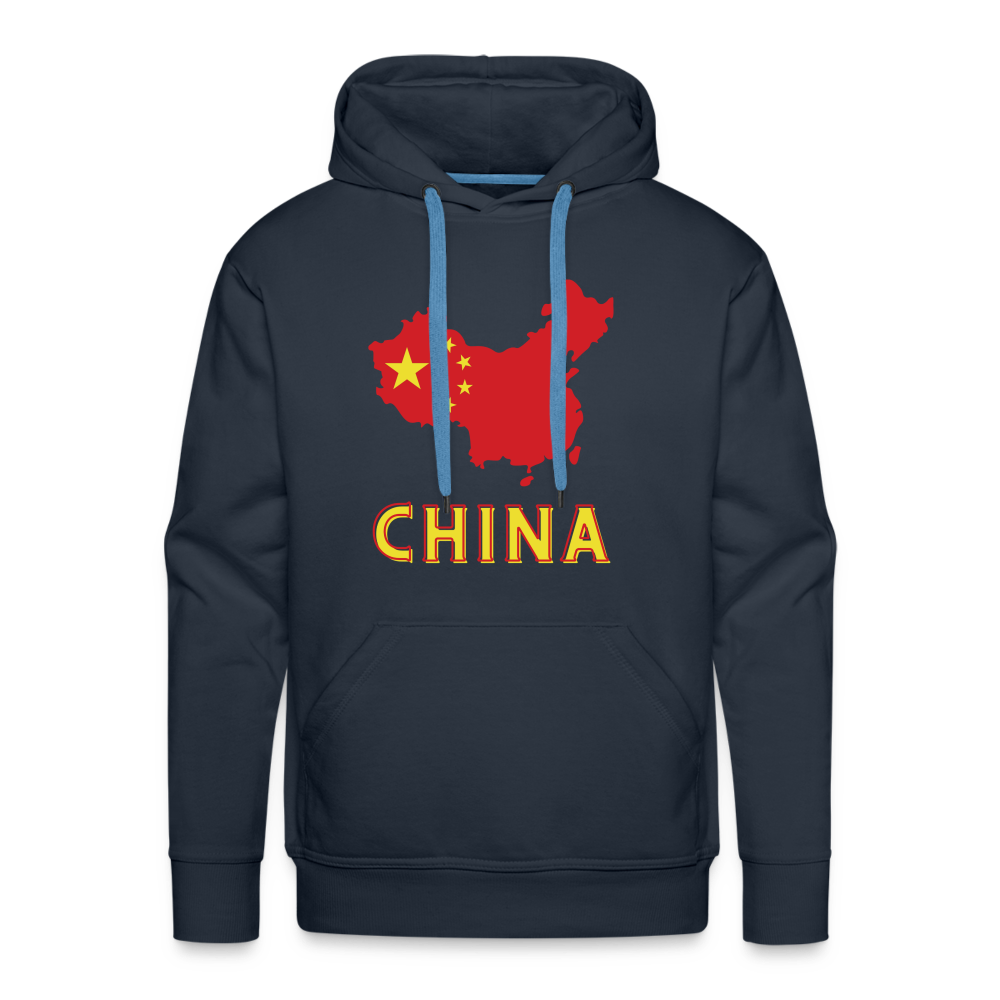 China Men’s Premium Hoodie - navy