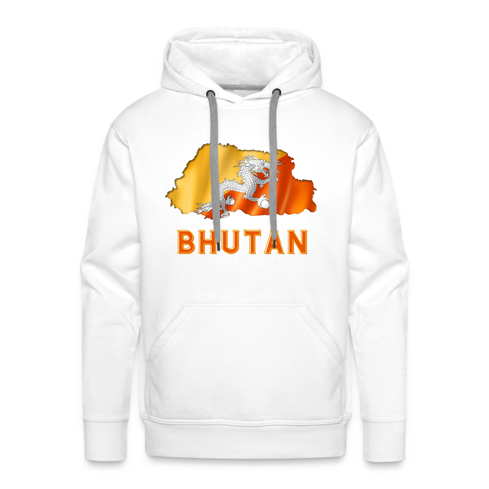 Bhutan Men’s Premium Hoodie - white