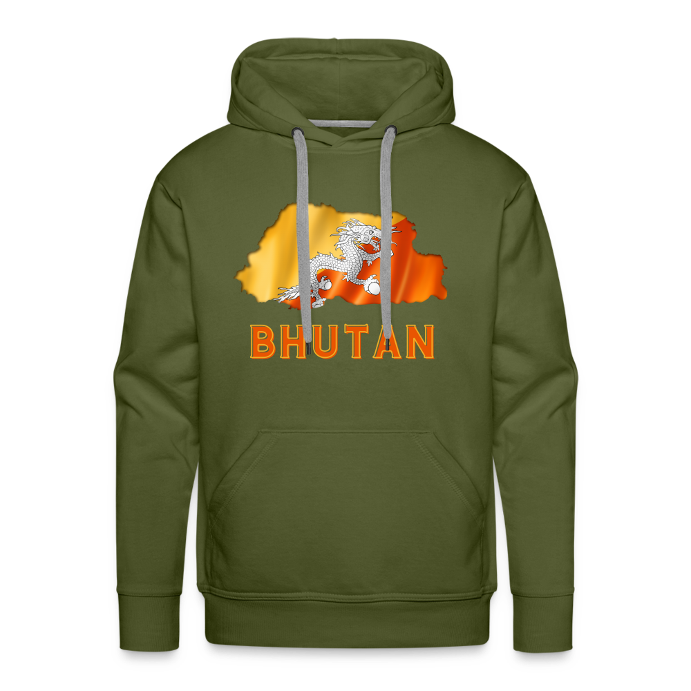 Bhutan Men’s Premium Hoodie - olive green