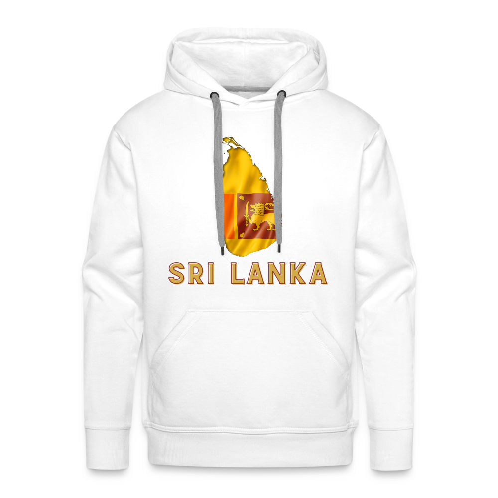 Sri Lanka Men’s Premium Hoodie - white