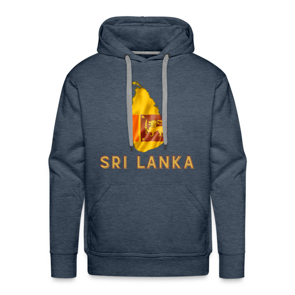 Sri Lanka Men’s Premium Hoodie - heather denim