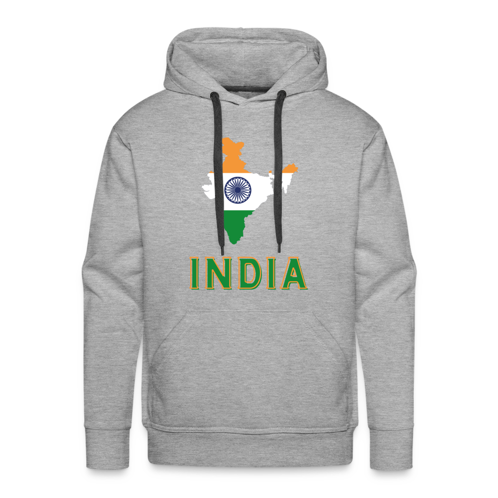 India Men’s Premium Hoodie - heather grey