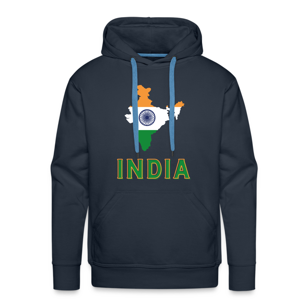 India Men’s Premium Hoodie - navy