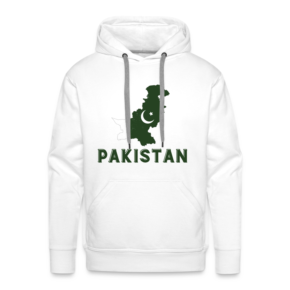 Pakistan Men’s Premium Hoodie - white