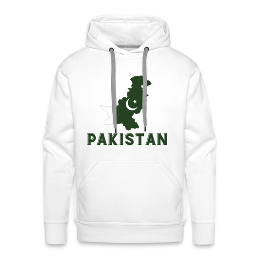 Pakistan Men’s Premium Hoodie - white