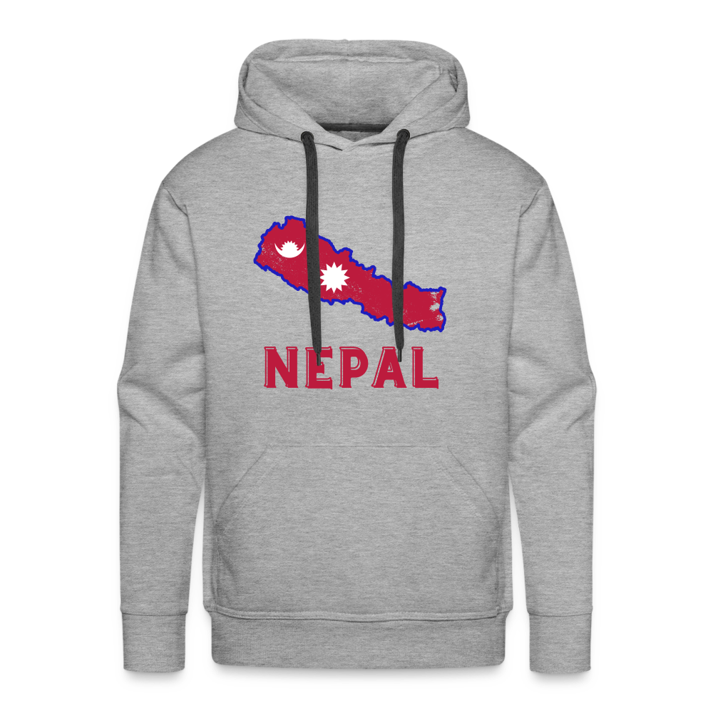 Nepal Men’s Premium Hoodie - heather grey