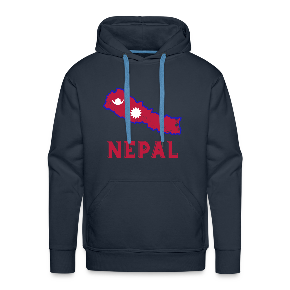 Nepal Men’s Premium Hoodie - navy