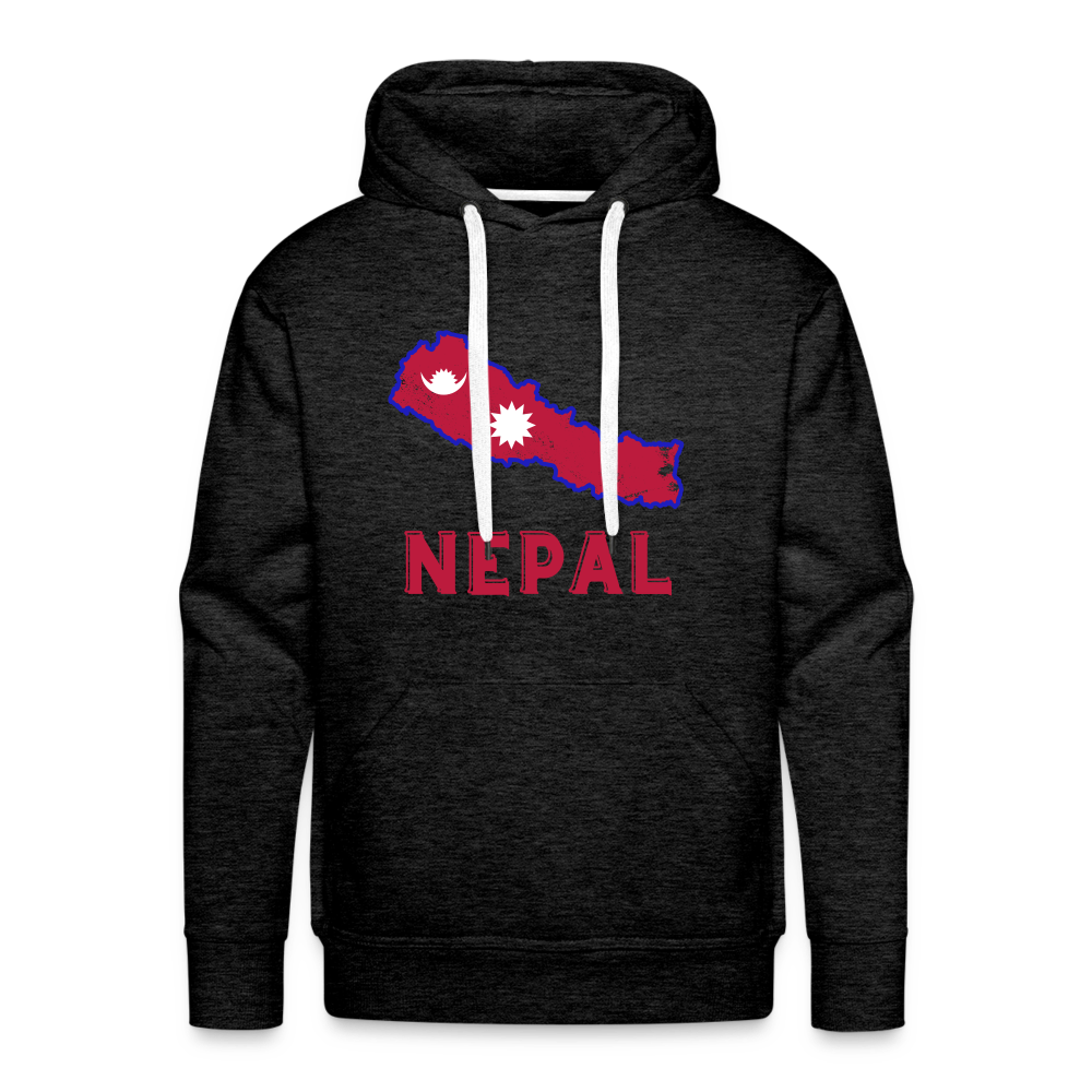 Nepal Men’s Premium Hoodie - charcoal grey