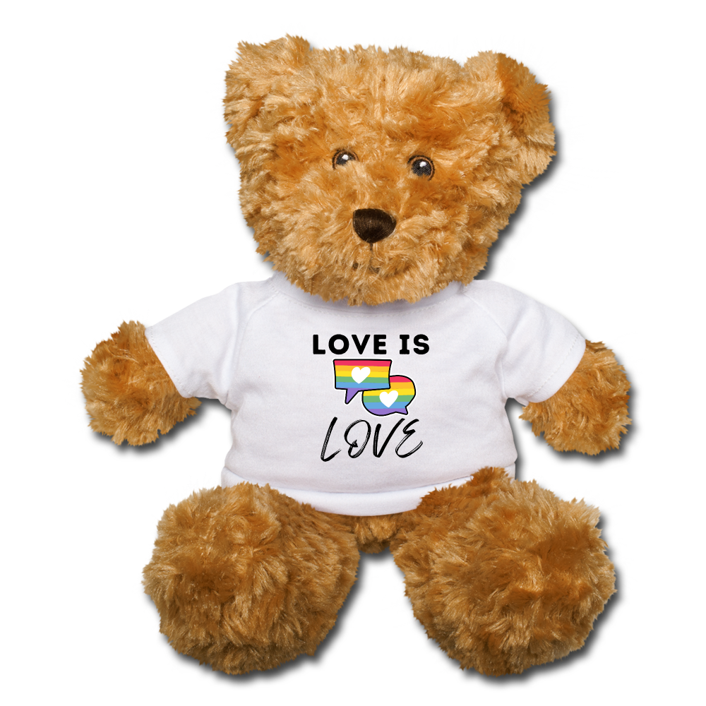 Pride Teddy Bear - white