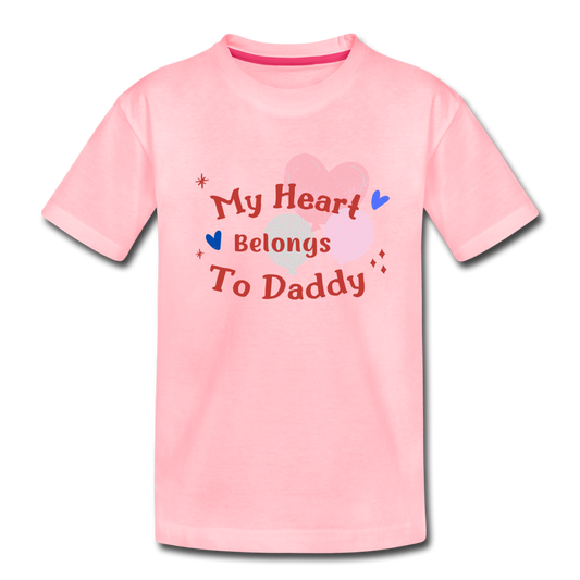 I Love Daddy Toddler Premium T-Shirt - pink