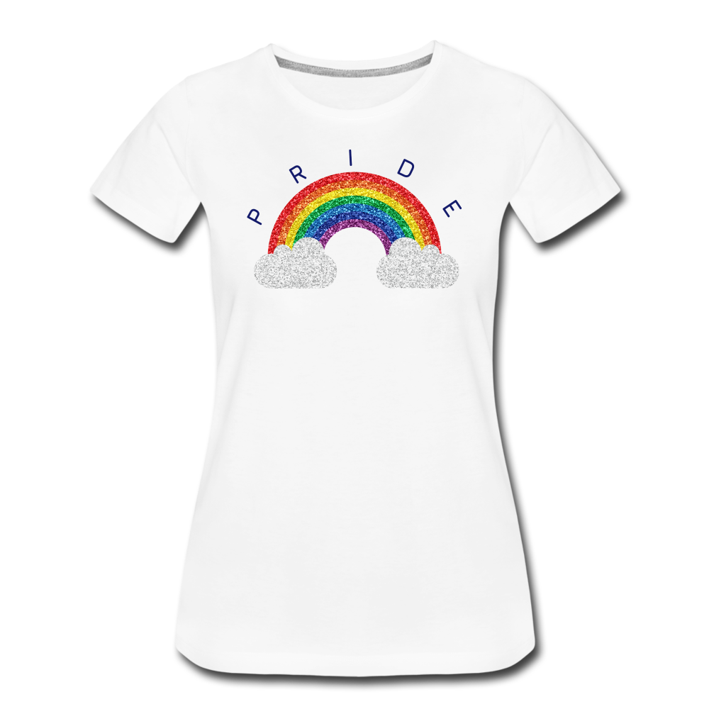 Pride Cloud Women’s Premium T-Shirt - white