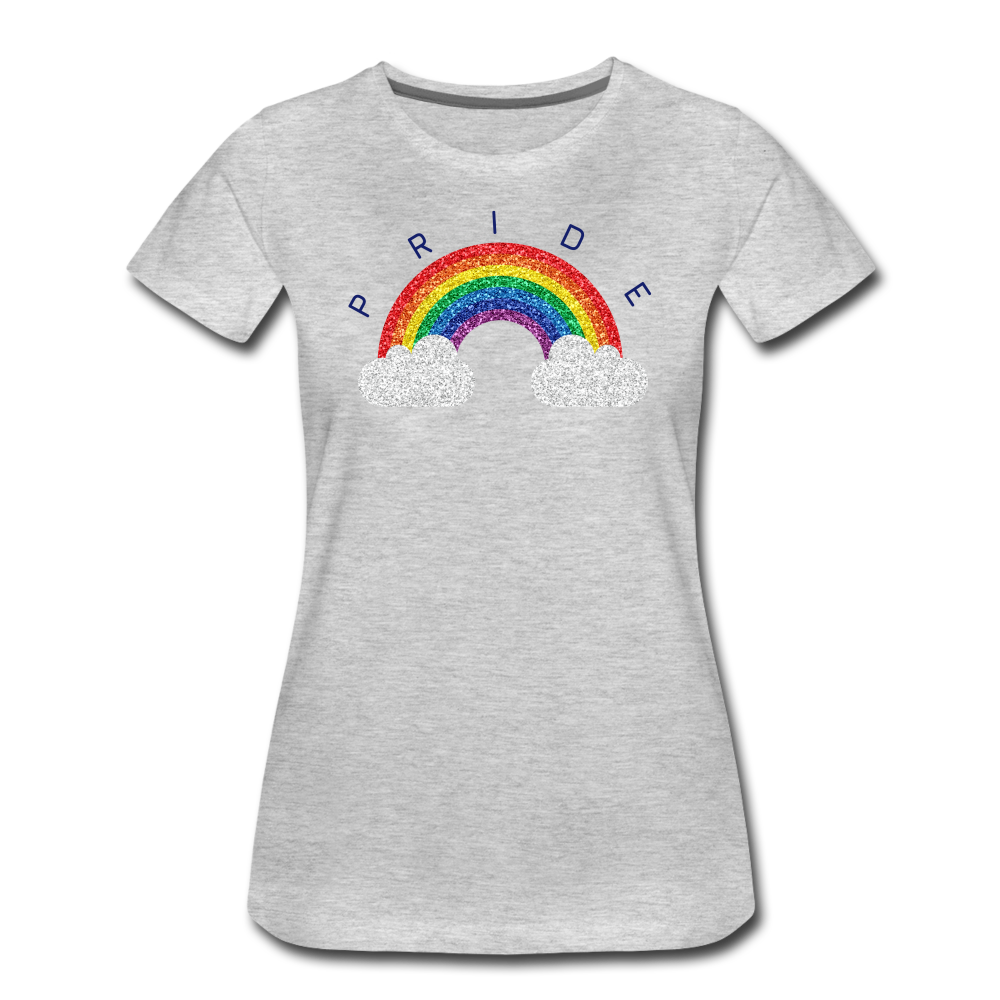 Pride Cloud Women’s Premium T-Shirt - heather gray