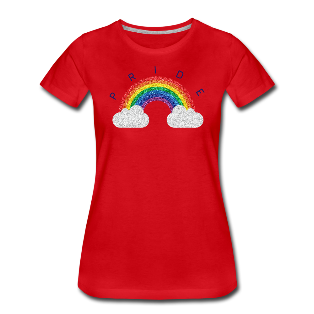 Pride Cloud Women’s Premium T-Shirt - red