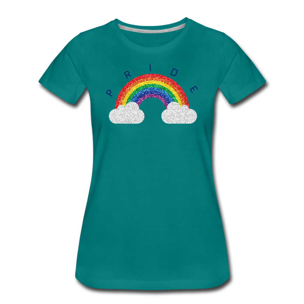 Pride Cloud Women’s Premium T-Shirt - teal