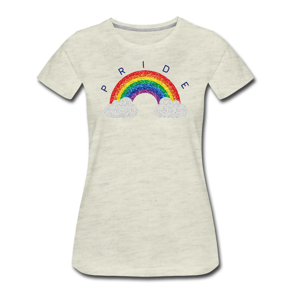 Pride Cloud Women’s Premium T-Shirt - heather oatmeal