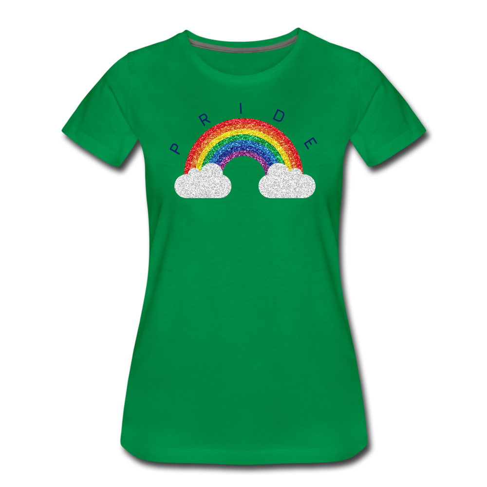 Pride Cloud Women’s Premium T-Shirt - kelly green