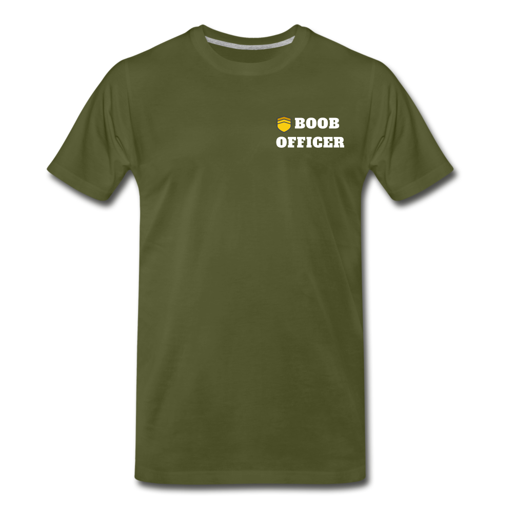 Boob Officer Men's Premium T-Shirt - olive green