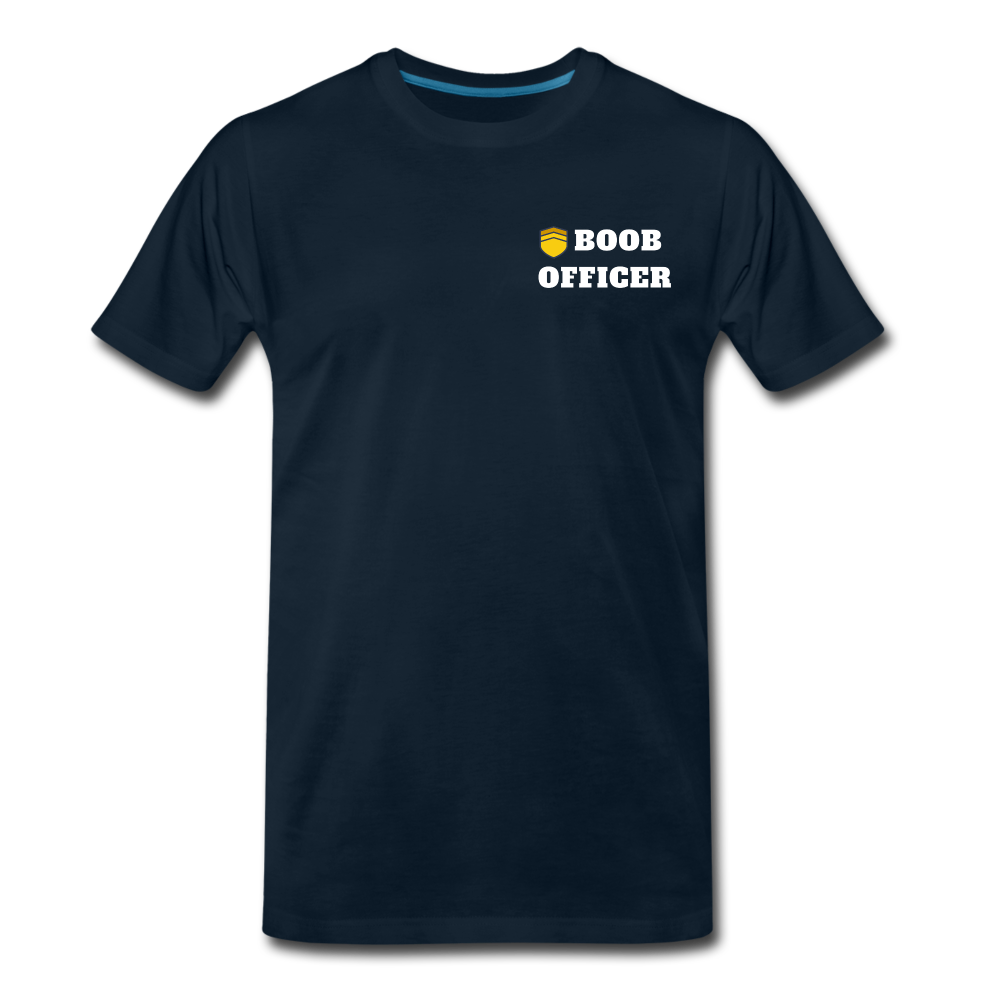 Boob Officer Men's Premium T-Shirt - deep navy