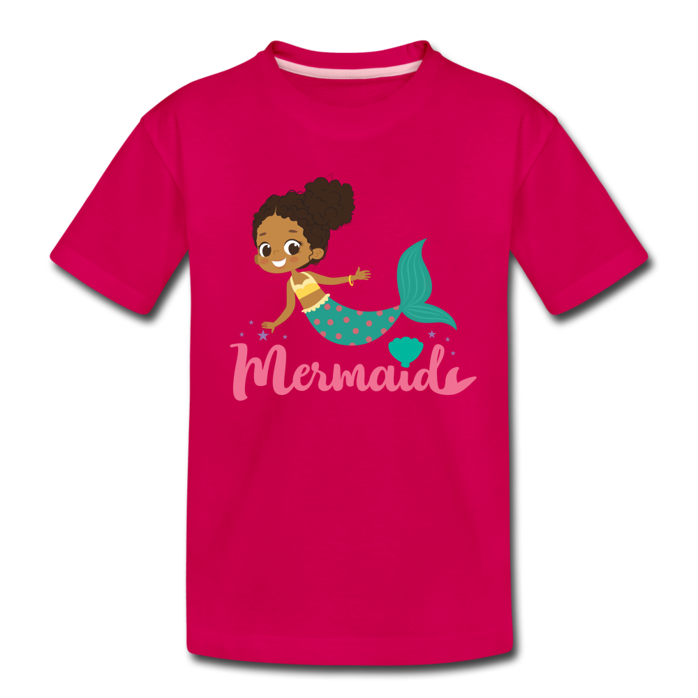 Mermaid Kids' Premium T-Shirt - dark pink