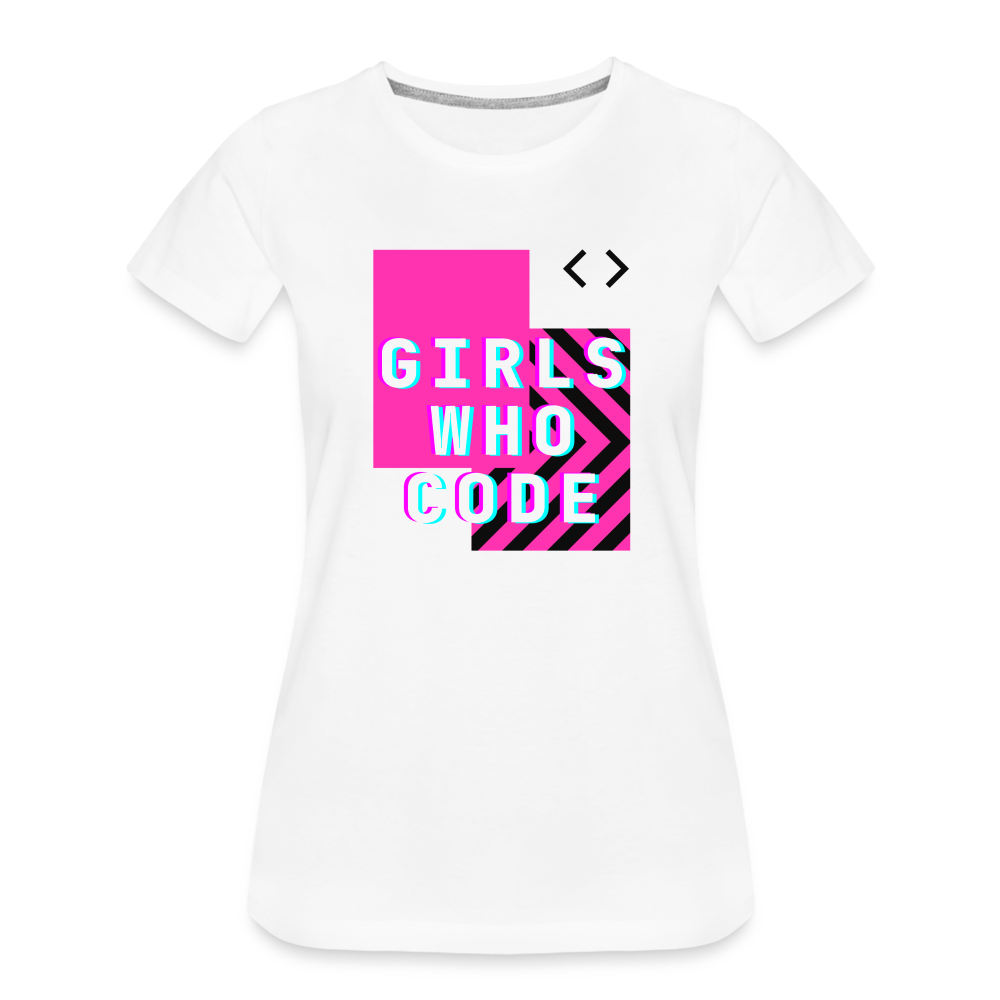 Girls Who Code Women’s Premium T-Shirt - white