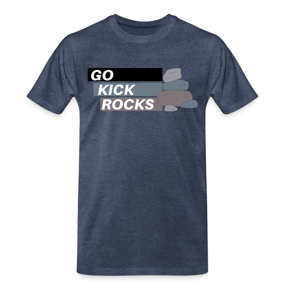 Kick Rocks Men's Premium T-Shirt - heather blue