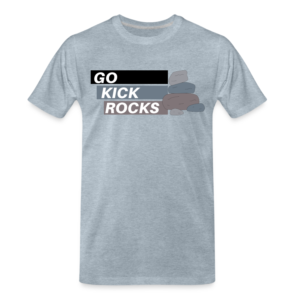 Kick Rocks Men's Premium T-Shirt - heather ice blue