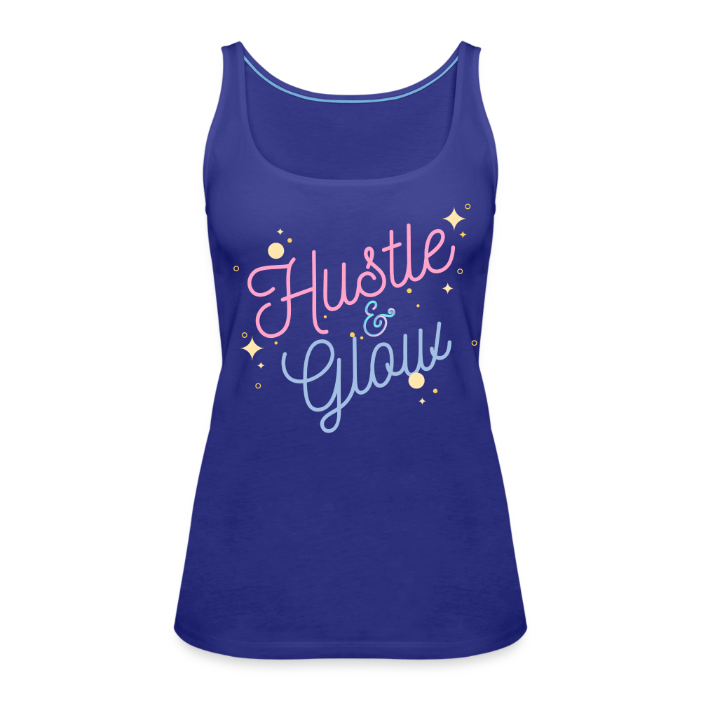 Hustle & Glow Women’s Premium Tank Top - royal blue