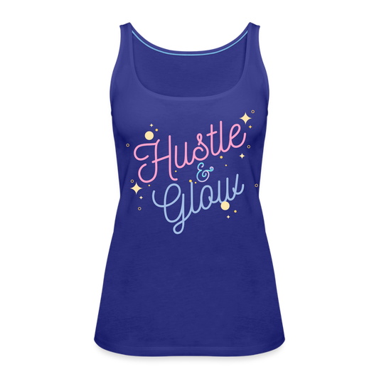 Hustle & Glow Women’s Premium Tank Top - royal blue