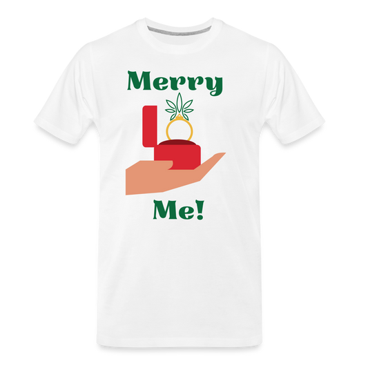 Merry Me Men's Premium T-Shirt - white