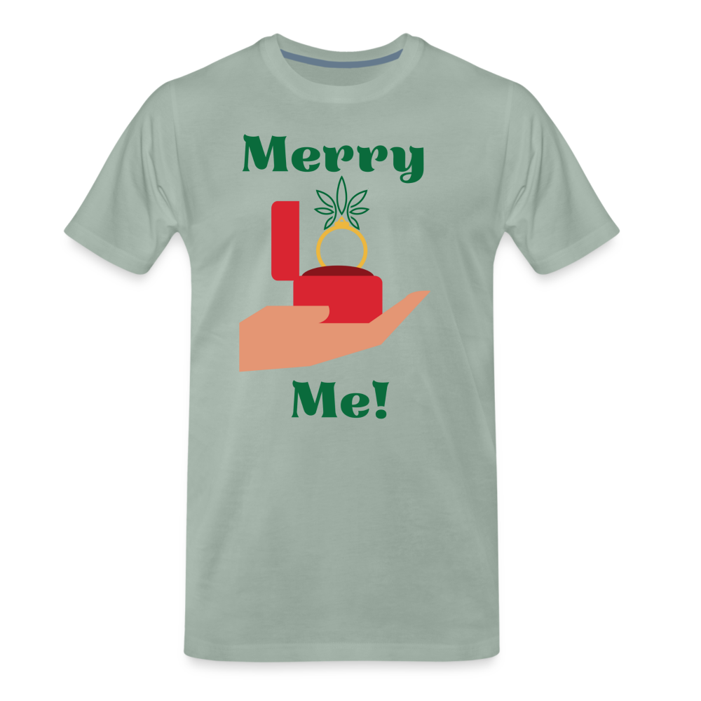 Merry Me Men's Premium T-Shirt - steel green