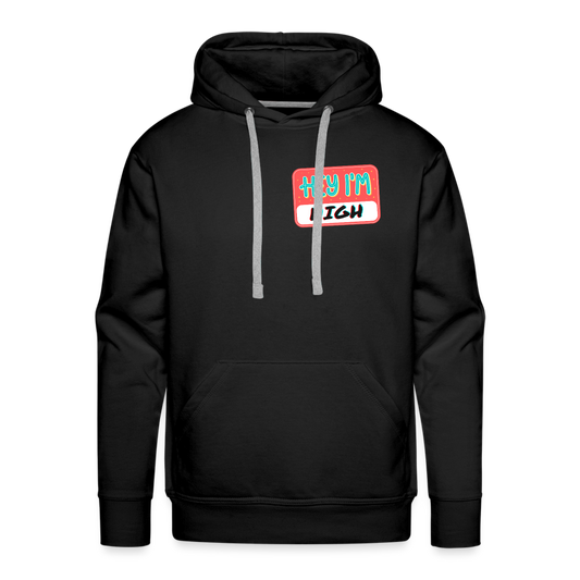 High Name Tag Men’s Premium Hoodie - black