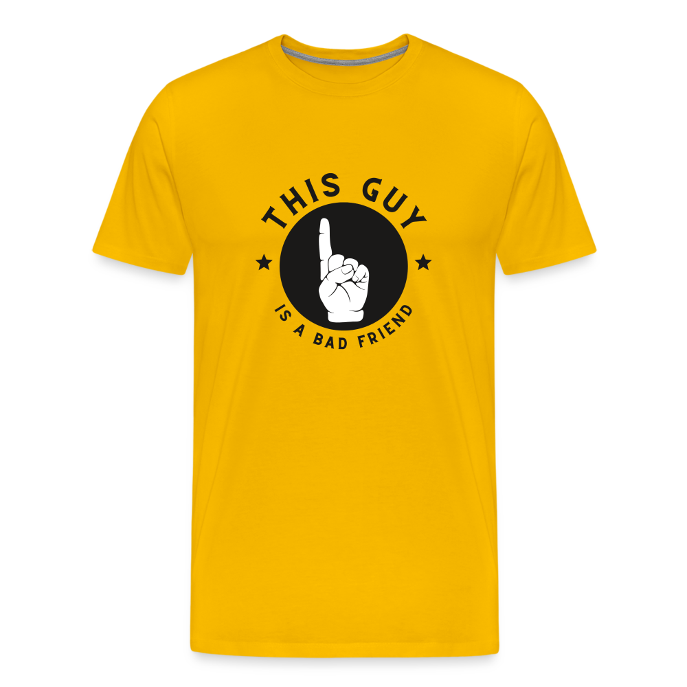 Bad Friend Men's Premium T-Shirt - sun yellow