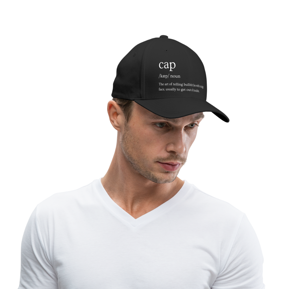 Cap Definition Baseball Cap - black