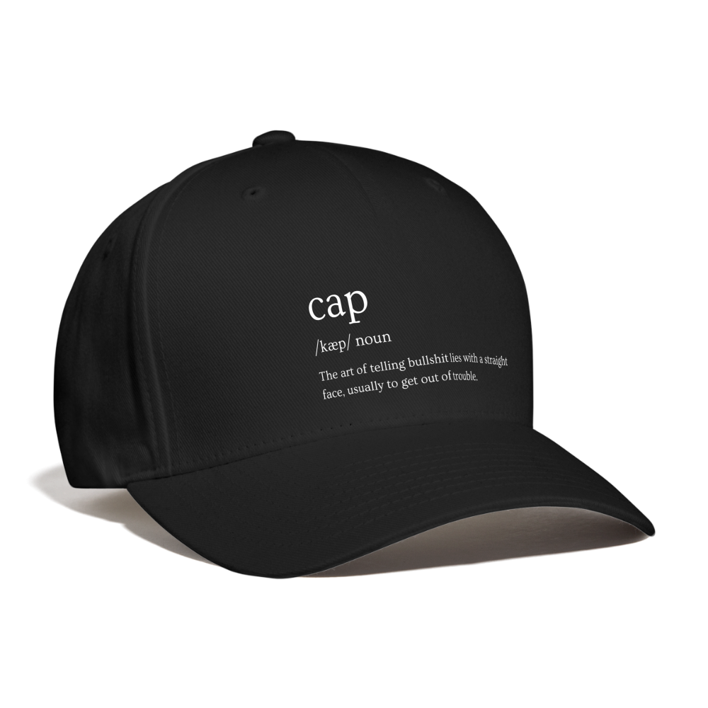 Cap Definition Baseball Cap - black