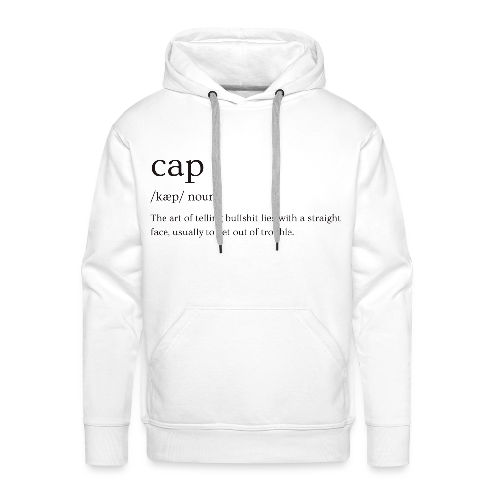 Cap Definition Men’s Premium Hoodie - white