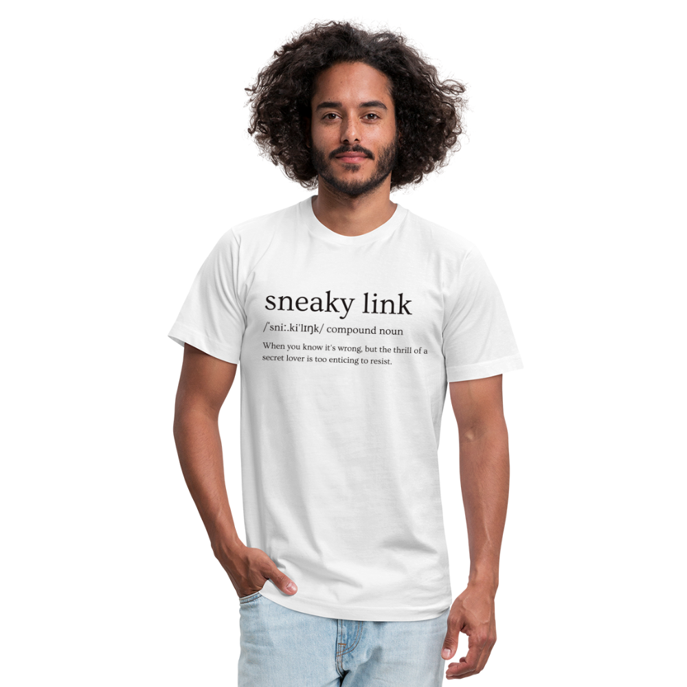 Sneaky Link Definition Unisex Jersey T-Shirt by Bella + Canvas - white