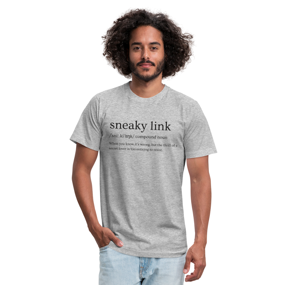 Sneaky Link Definition Unisex Jersey T-Shirt by Bella + Canvas - heather gray