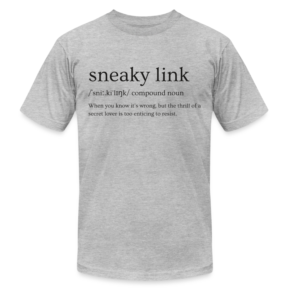 Sneaky Link Definition Unisex Jersey T-Shirt by Bella + Canvas - heather gray