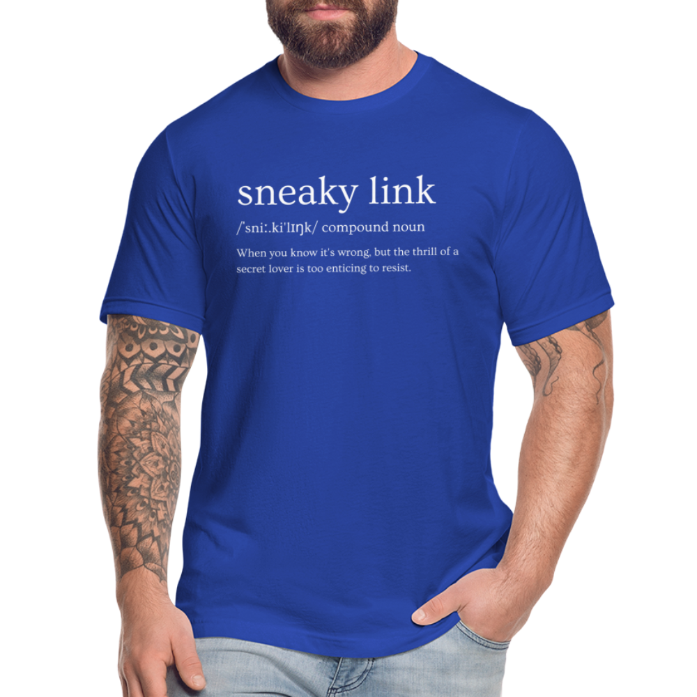 Sneak Link Definition Unisex Jersey T-Shirt by Bella + Canvas - royal blue