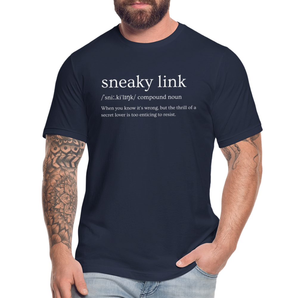 Sneak Link Definition Unisex Jersey T-Shirt by Bella + Canvas - navy